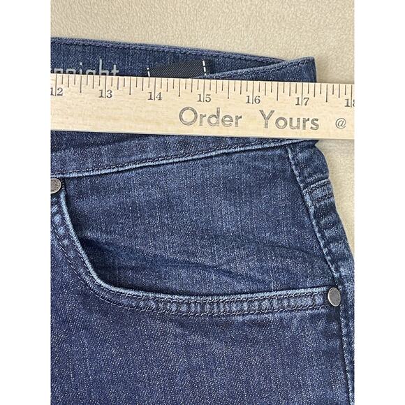7 For All Mankind Jeans Mens 33 Blue The Straight Denim Casual Workwear Adult - Picture 4 of 14